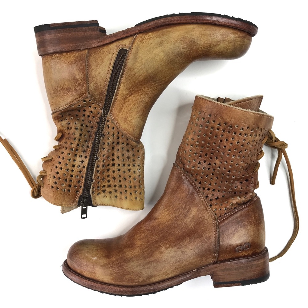 Leather boots
